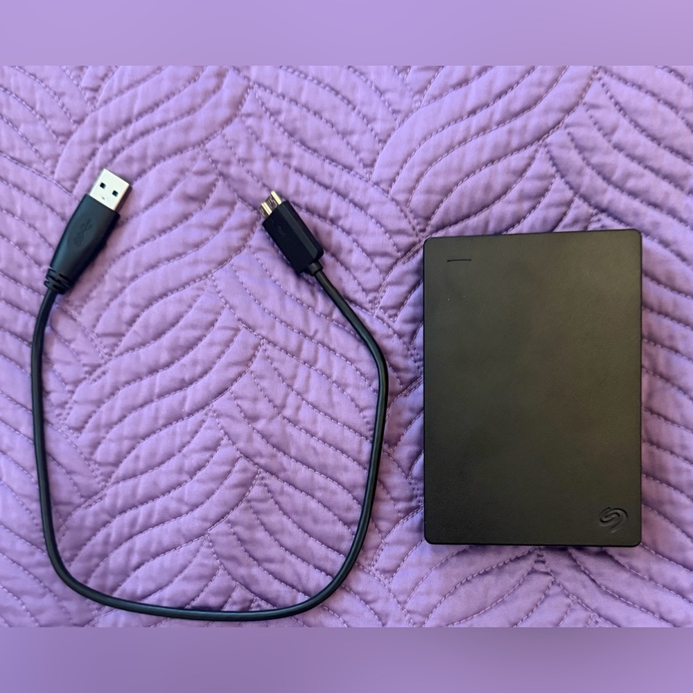 Barely use Seagate external hard Drive